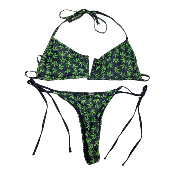 weed bathing suit shein